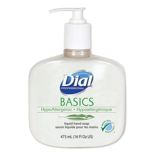 Basics Liquid Hand Soap, Fresh Floral, 16 Oz Pump, 12-carton
