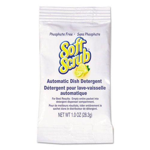 Automatic Dish Detergent, Lemon Scent, Powder, 1 Oz. Packet, 200-carton