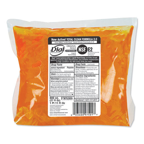 Liquid Gold Soap Refill, Floral Scent, Dispenser, 800 Ml Bag