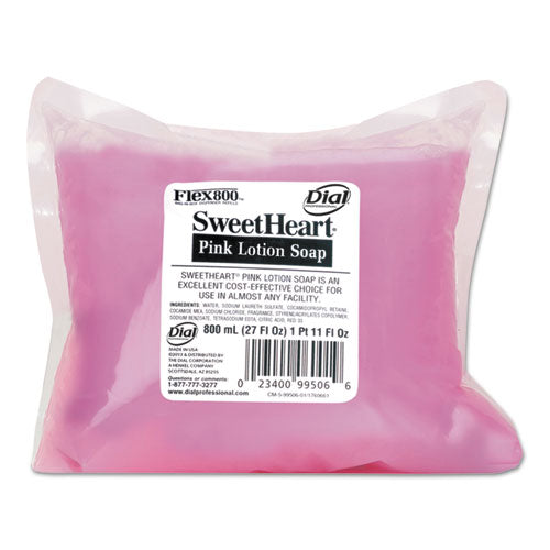 Pearlescent Pink Lotion Soap, Fruity-floral Scent, 800ml Refill, 12-carton