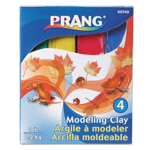 Modeling Clay Assortment, 1-4 Lb Each Blue-green-red-yellow, 1 Lb