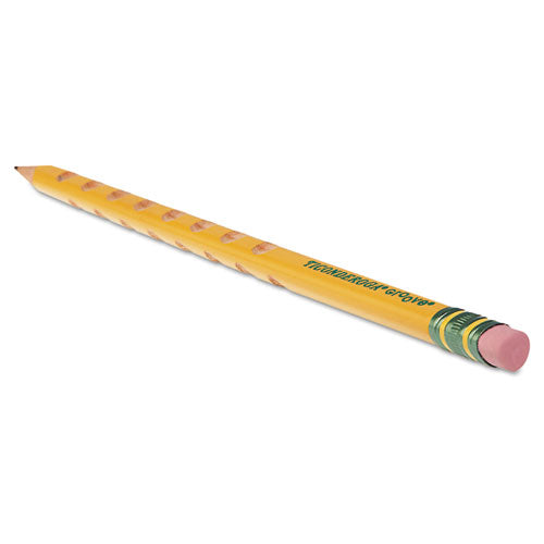 Groove Pencils, Hb (#2), Black Lead, Yellow Barrel, 10-pack