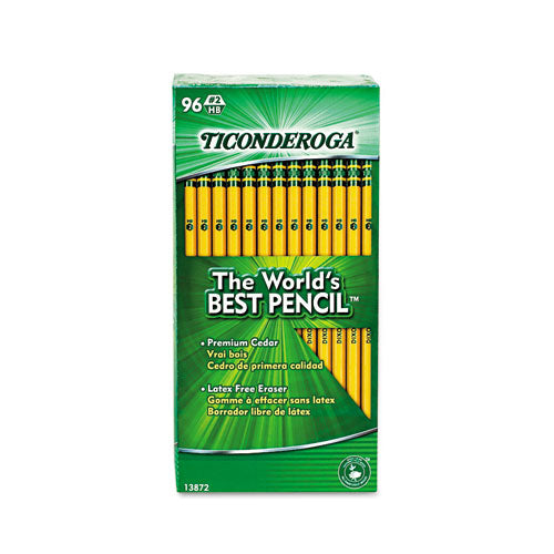 Pencils, Hb (#2), Black Lead, Yellow Barrel, 96-pack