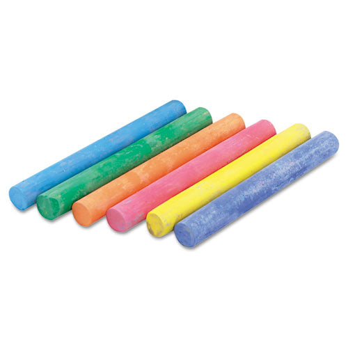 Hygieia Dustless Board Chalk, 3 1-4 X 0.38. Assorted, 12-box
