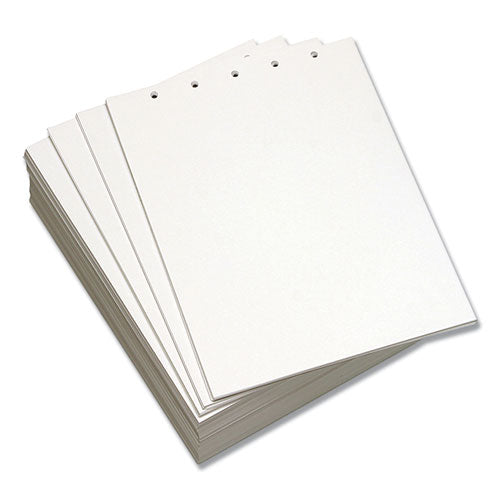 Custom Cut-sheet Copy Paper, 92 Bright, 2-hole Top Punched, 20 Lb, 8.5 X 11, White, 500 Sheets-ream, 5 Reams-carton