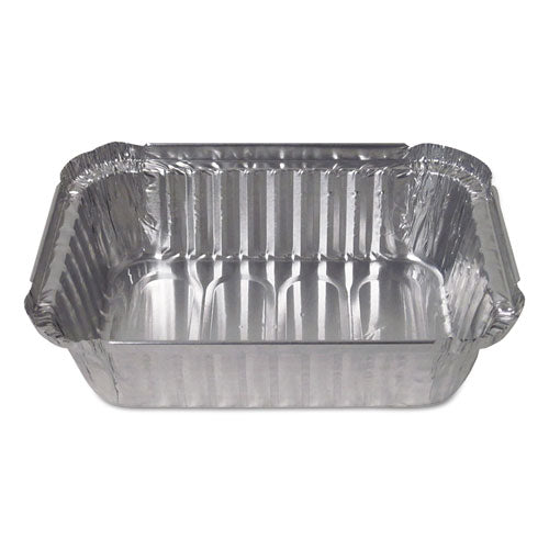 Aluminum Closeable Containers, 1.5 Lb Deep Oblong, 500-carton