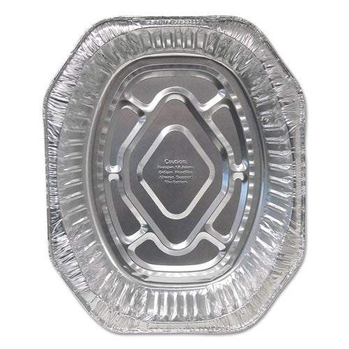 Aluminum Roaster Pans, Extra-large Oval, 100-carton