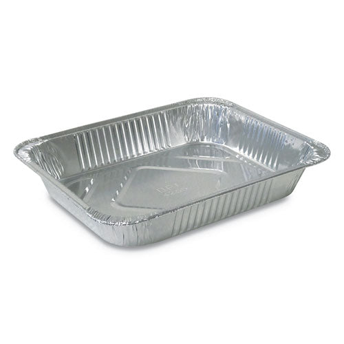 Aluminum Steam Table Pans, Half Size, Medium, 100-carton