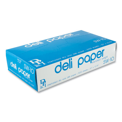 Interfolded Deli Sheets, 10" X 10 3-4", 500 Sheets-box, 12 Boxes-carton