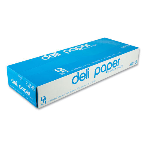 Interfolded Deli Sheets, 15" X 10 3-4", 500 Sheets-box, 12 Boxes-carton