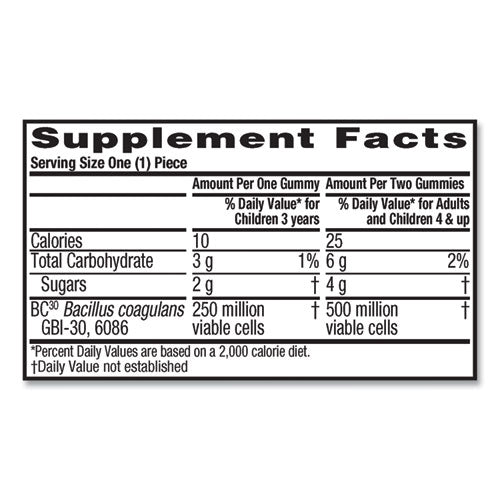 Probiotic Gummies, Strawberry, 60 Count