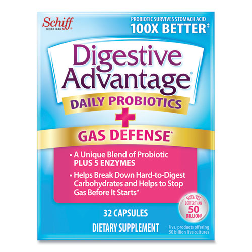 Fast Acting Enzyme Plus Daily Probiotic Capsule, 32 Count