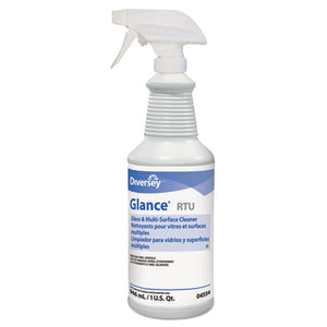 Glance Glass & Multi-surface Cleaner, Liquid, 32 Oz Spray Bottle, 12-carton