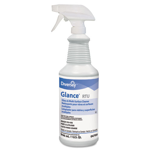 Glance Glass And Multi-surface Cleaner, Original, 32 Oz Spray Bottle, 12-carton