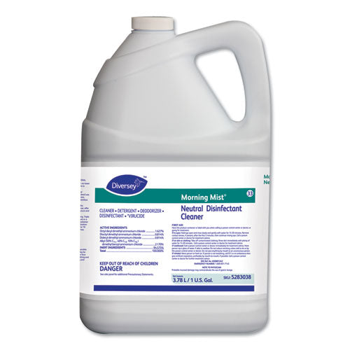 Morning Mist Neutral Disinfectant Cleaner, Fresh Scent, 1gal Bottle