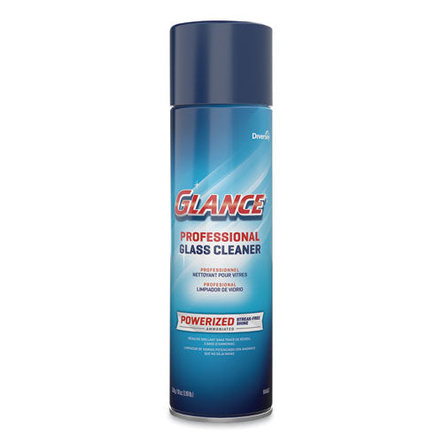 Glance Powerized Glass And Surface Cleaner, Ammonia Scent, 19 Oz Aerosol, 12-carton