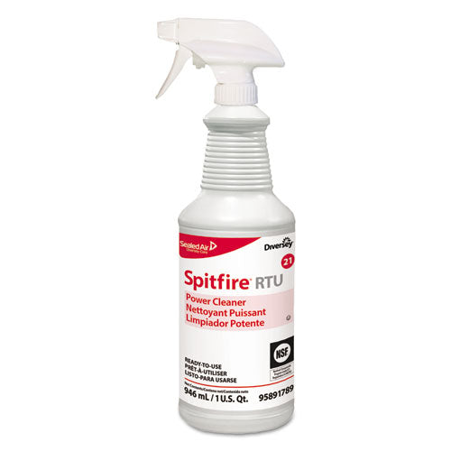 Spitfire Power Cleaner, Liquid, 32 Oz Spray Bottle, Fresh Pine Scent, 12-carton