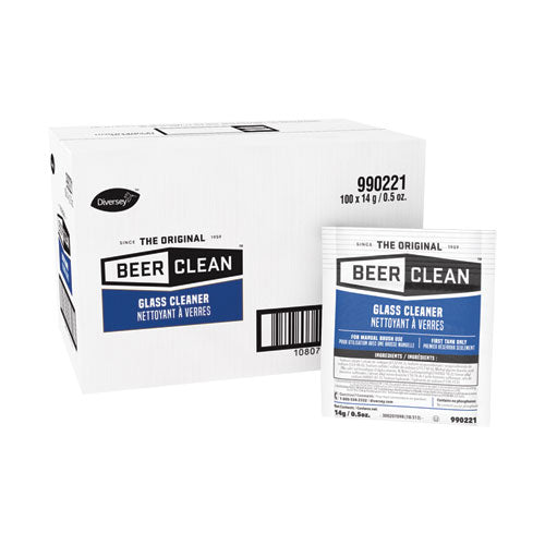 Beer Clean Glass Cleaner, Powder, .5oz Packet, 100-carton