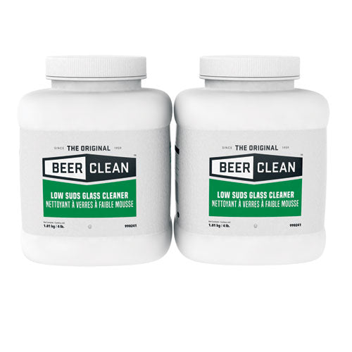 Beer Clean Glass Cleaner, Unscented, Powder, 4 Lb. Container