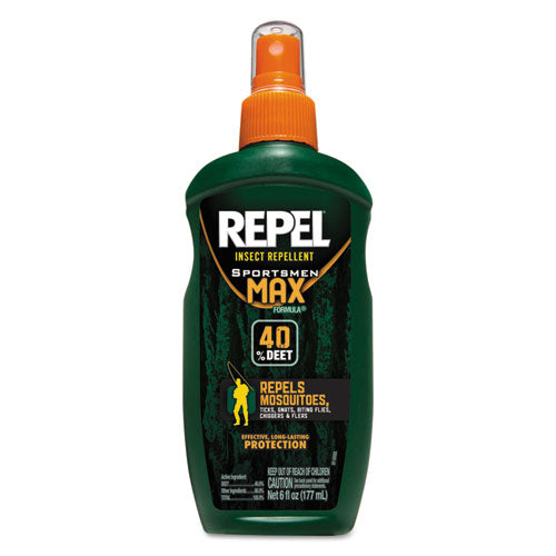 Repel Insect Repellent Sportsmen Max Formula Spray, 6 Oz Spray, 12-ct