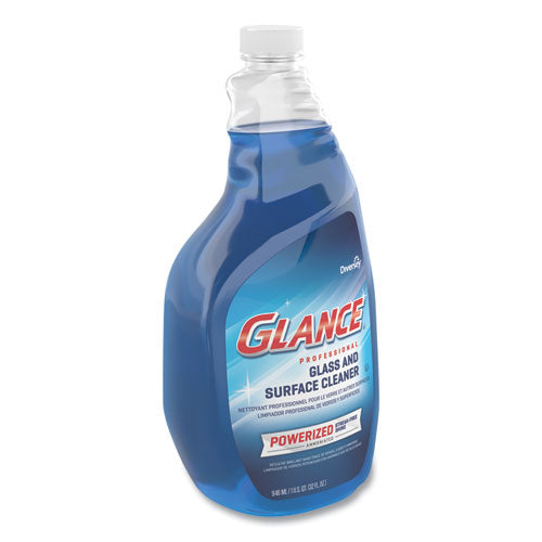 Glance Powerized Glass & Surface Cleaner, Liquid, 32 Oz