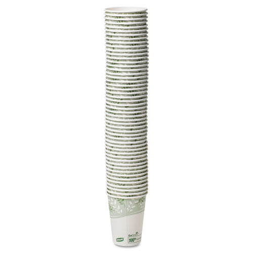 Ecosmart Hot Cups, Paper W-pla Lining, Viridian, 8oz, 1000-carton