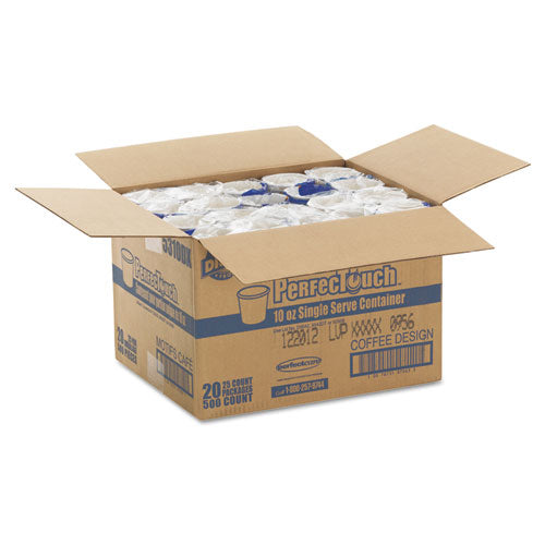 Hot Cups, Paper, 10oz, Coffee Dreams Design, 500-carton