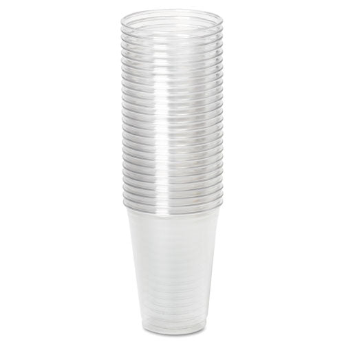 Clear Plastic Pete Cups, Cold, 10oz, Wisesize, 25-pack, 20 Packs-carton