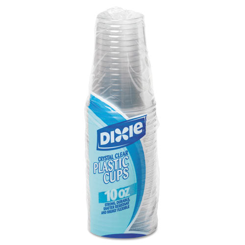 Clear Plastic Pete Cups, Cold, 10oz, Wisesize, 25-pack, 20 Packs-carton