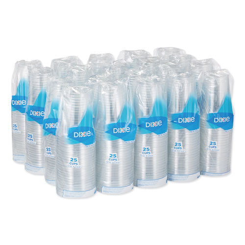 Clear Plastic Pete Cups, Cold, 12oz, 25-sleeve, 20 Sleeves-carton