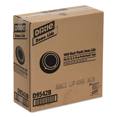 Drink-thru Lids For 10-20 Oz Cups, Plastic, Black