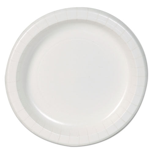 Basic Paper Dinnerware, Plates, White, 8.5" Diameter, 125-pack