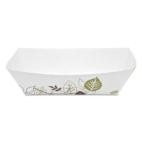 Kant Leek Polycoated Paper Food Tray, Pathways,5x6.69x1.6, 2lb Cap.,1000-crtn