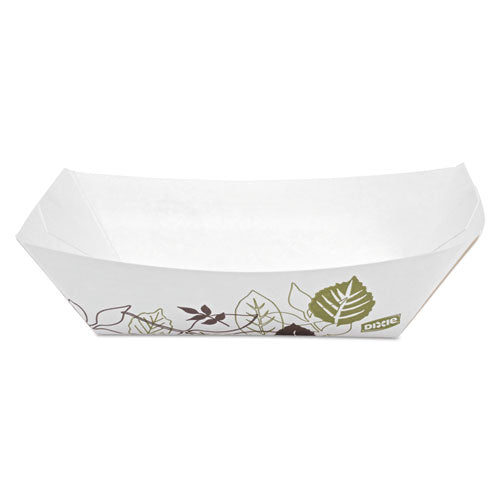 Kant Leek Polycoated Paper Food Tray, Pathways,5x6.69x1.6, 2lb Cap.,1000-crtn
