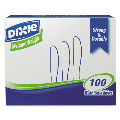 Plastic Cutlery, Heavy Mediumweight Knife, 1,000-carton