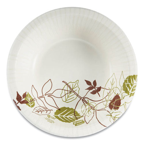 Pathways Heavyweight Paper Bowls, 20oz, Green-burgundy, 500-carton