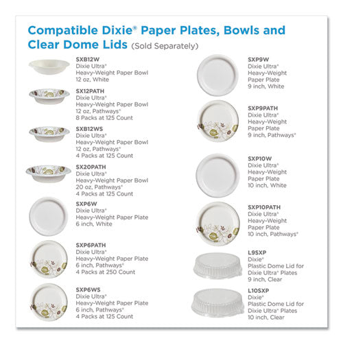 Pathways W-soak Proof Shield Heavyweight Paper Bowls, 12oz, Green-burg, 500-ct