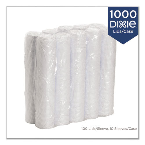 Reclosable Lids For 12 And 16 Oz Hot Cups, White, 100 Lids-pack, 10 Packs-carton