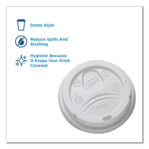 Reclosable Lids For 12 And 16 Oz Hot Cups, White, 100 Lids-pack, 10 Packs-carton