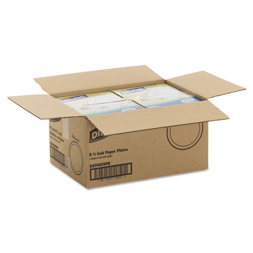 Pathways Soak-proof Shield Medium Wt Paper Plates, 8 1-2", Dispenser Box, 600-ct