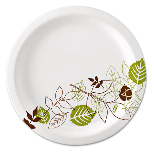 Pathways Soak-proof Shield Paper Plates, 8 1-2, Grn-burg, 125-pk, 4 Pks-ct