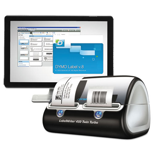 Labelwriter 450 Twin Turbo Printer, 71 Labels-min, 5.5w X 8.4d X 7.4h