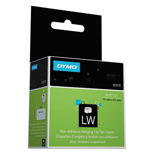 Labelwriter Hanging File Folder Tab Inserts, 0.56" X 2", White, 260 Labels-roll