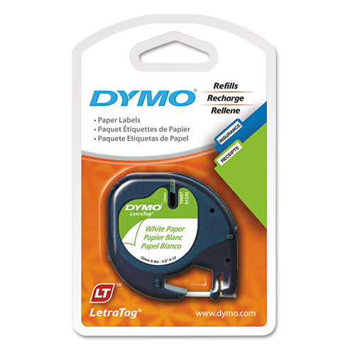 Letratag Metallic Label Tape Cassette, 0.5" X 13 Ft, Silver