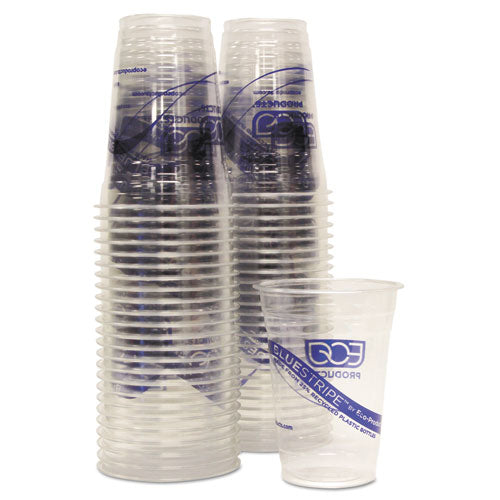 Bluestripe 25% Recycled Content Cold Cups Convenience Pack, 16 Oz, 50-pk