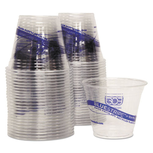 Bluestripe 25% Recycled Content Cold Cups Convenience Pack, 9 Oz, 50-pk