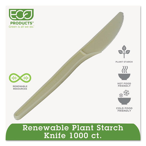 Plant Starch Knife - 7", 50-pack, 20 Pack-carton