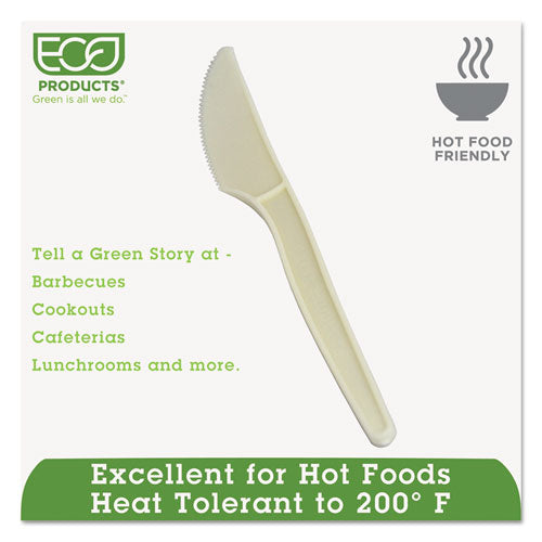 Plant Starch Knife - 7", 50-pack, 20 Pack-carton