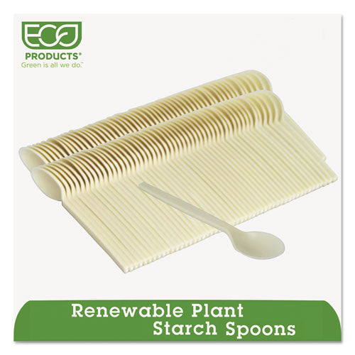 Plant Starch Spoon - 7", 50-pack