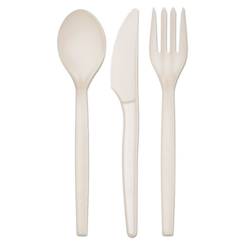 Plant Starch Spoon - 7", 50-pack, 20 Pack-carton